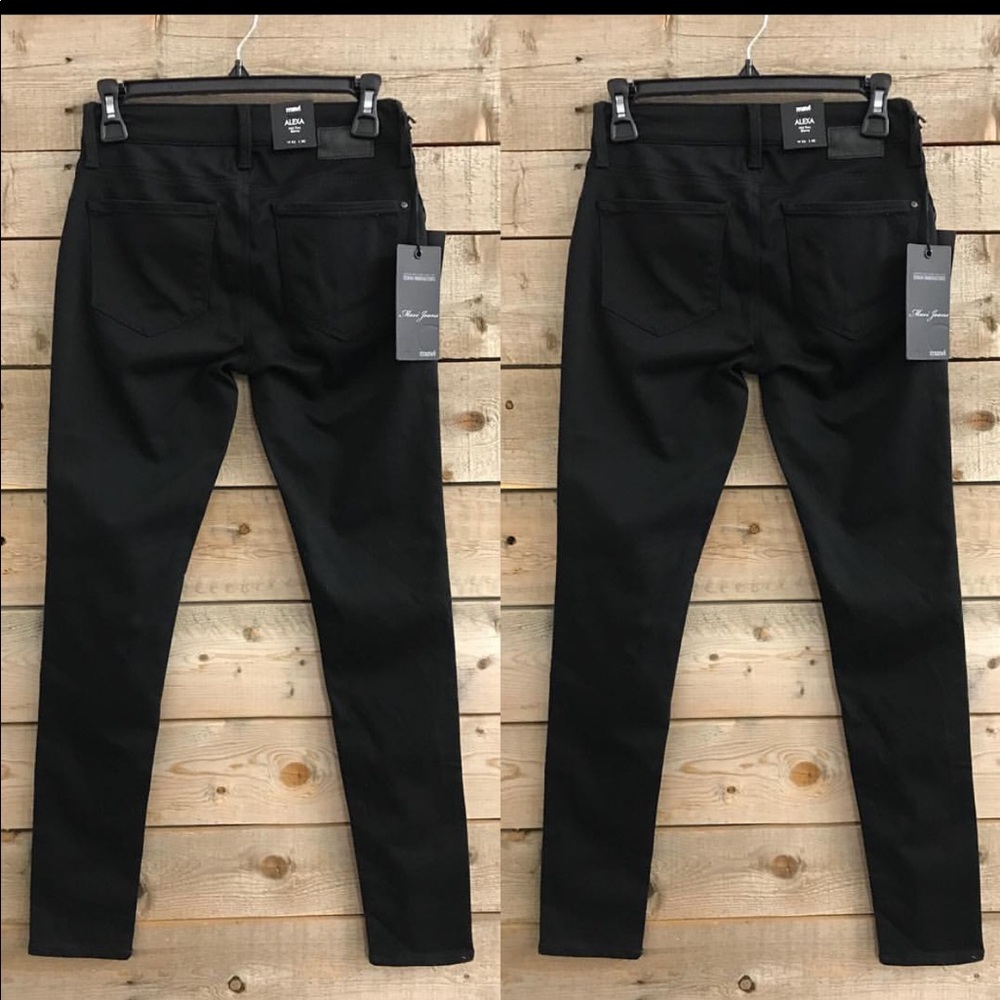 Mavi Alexa Super Black Mid Rise Skinny